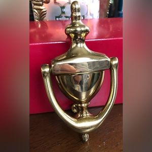Vintage brass door knocker